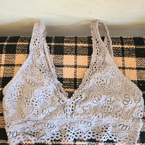aerie Other - Aerie Grey Lace Bralette Size Large